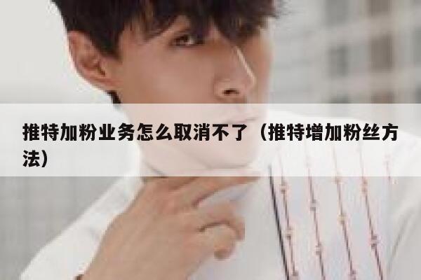 推特加粉业务怎么取消不了(推特增加粉丝方法) 第1张 推特加粉业务怎么取消不了(推特增加粉丝方法) 第1张