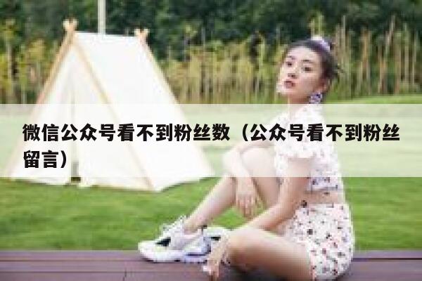 微信公众号看不到粉丝数（公众号看不到粉丝留言） 第1张