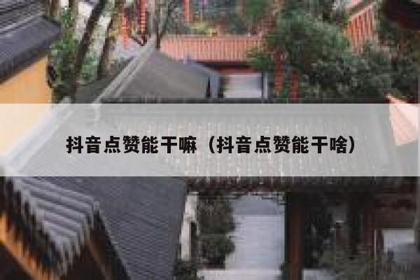 抖音点赞能干嘛（抖音点赞能干啥） 第1张