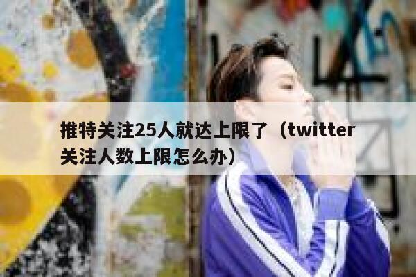 推特关注25人就达上限了（twitter关注人数上限怎么办） 第1张