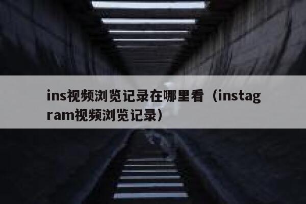 ins视频浏览记录在哪里看(instagram视频浏览记录) 第1张 ins视频浏览记录在哪里看(instagram视频浏览记录) 第1张