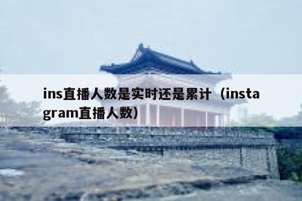 ins直播人数是实时还是累计(instagram直播人数) 第1张 ins直播人数是实时还是累计(instagram直播人数) 第1张