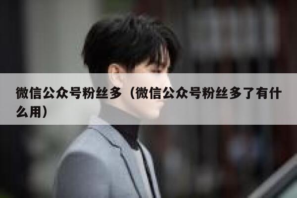 微信公众号粉丝多(微信公众号粉丝多了有什么用) 第1张 微信公众号粉丝多(微信公众号粉丝多了有什么用) 第1张