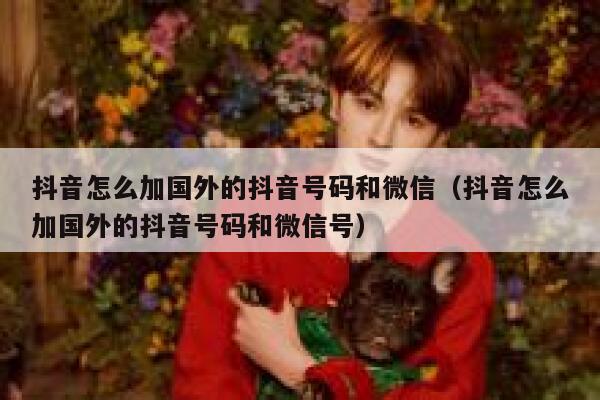 抖音怎么加国外的抖音号码和微信（抖音怎么加国外的抖音号码和微信号） 第1张