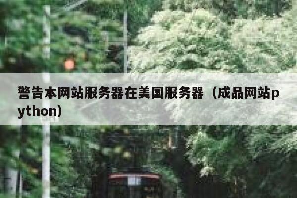 警告本网站服务器在美国服务器（成品网站python） 第1张