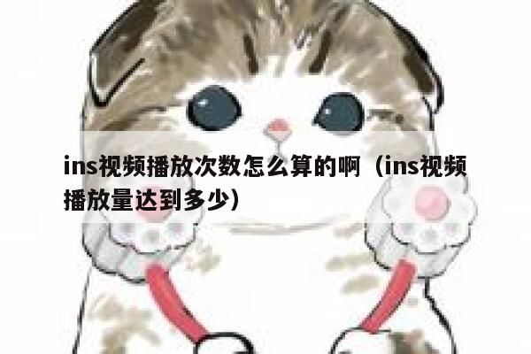 ins视频播放次数怎么算的啊（ins视频播放量达到多少） 第1张