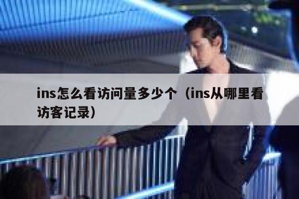 ins怎么看访问量多少个（ins从哪里看访客记录） 第1张