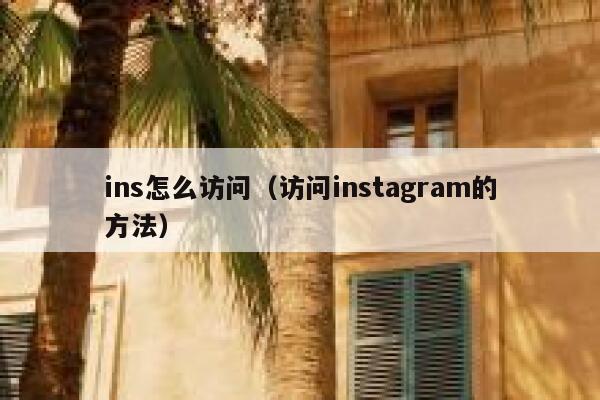 ins怎么访问（访问instagram的方法） 第1张