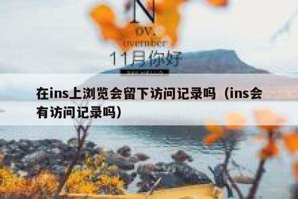 在ins上浏览会留下访问记录吗（ins会有访问记录吗） 第1张