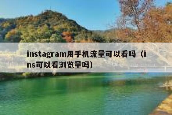 instagram用手机流量可以看吗（ins可以看浏览量吗） 第1张