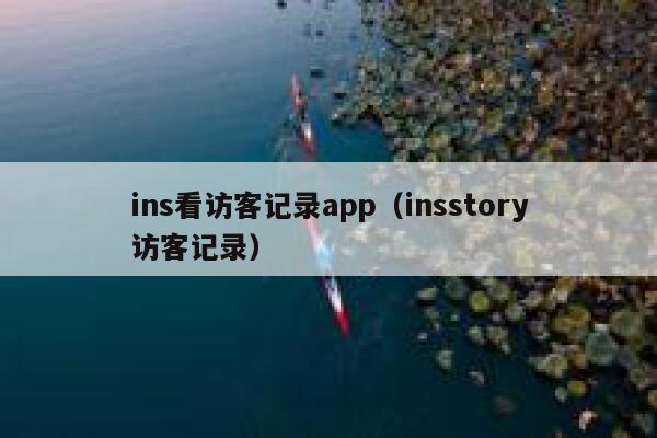 ins看访客记录app(insstory访客记录) 第1张 ins看访客记录app(insstory访客记录) 第1张
