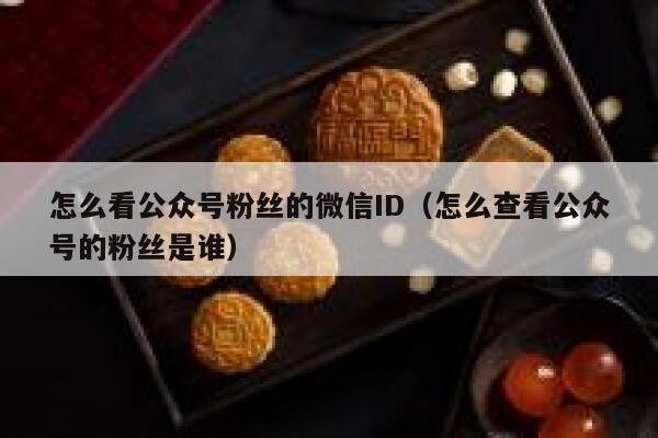 怎么看公众号粉丝的微信ID（怎么查看公众号的粉丝是谁） 第1张