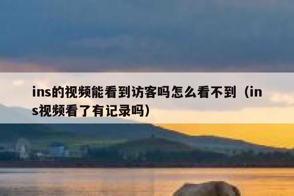 ins的视频能看到访客吗怎么看不到（ins视频看了有记录吗） 第1张
