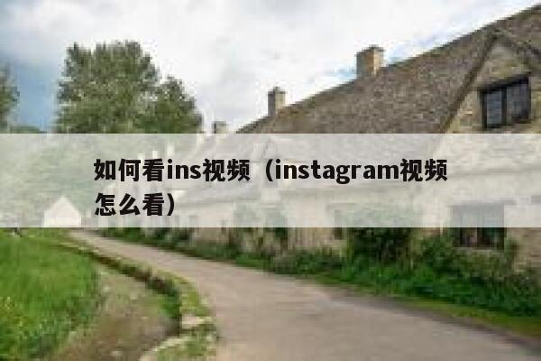 如何看ins视频（instagram视频怎么看） 第1张