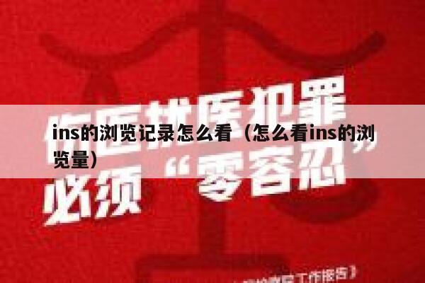 ins的浏览记录怎么看（怎么看ins的浏览量） 第1张