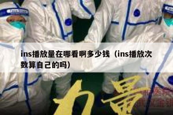 ins播放量在哪看啊多少钱（ins播放次数算自己的吗） 第1张