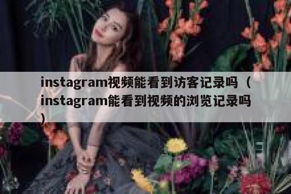 instagram视频能看到访客记录吗（instagram能看到视频的浏览记录吗） 第1张