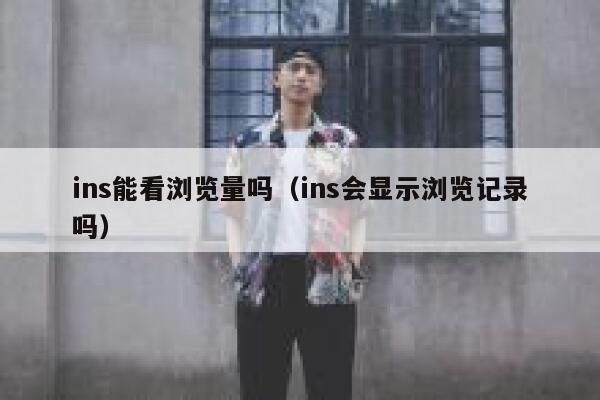 ins能看浏览量吗（ins会显示浏览记录吗） 第1张