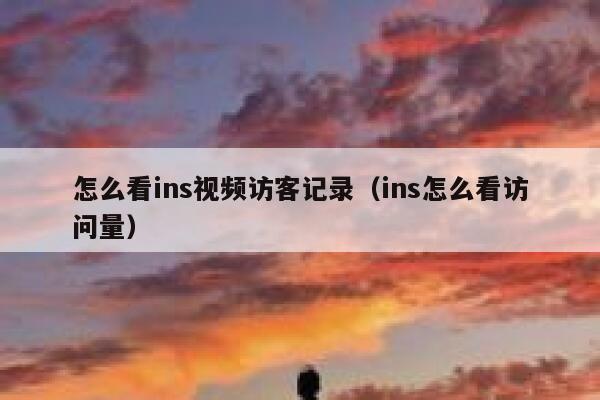 怎么看ins视频访客记录（ins怎么看访问量） 第1张
