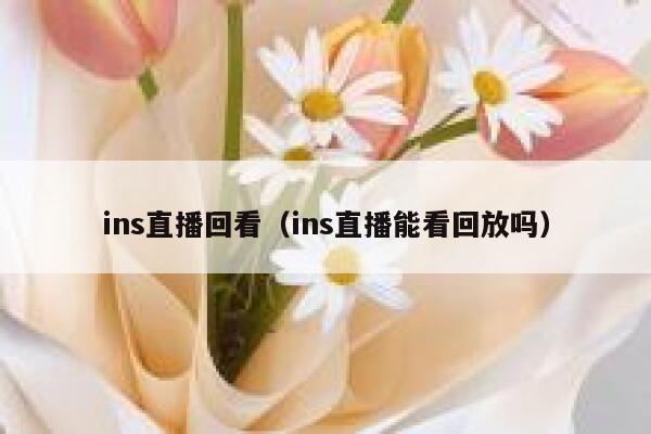 ins直播回看（ins直播能看回放吗） 第1张