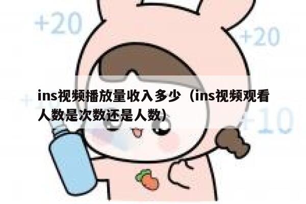 ins视频播放量收入多少(ins视频观看人数是次数还是人数) 第1张 ins视频播放量收入多少(ins视频观看人数是次数还是人数) 第1张