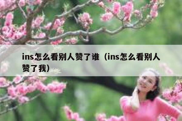 ins怎么看别人赞了谁（ins怎么看别人赞了我） 第1张