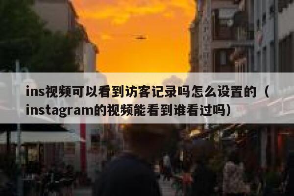 ins视频可以看到访客记录吗怎么设置的（instagram的视频能看到谁看过吗） 第1张