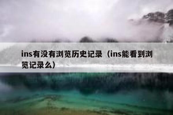 ins有没有浏览历史记录（ins能看到浏览记录么） 第1张