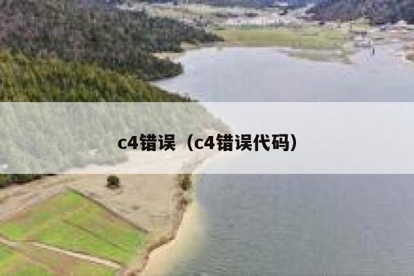 c4错误（c4错误代码） 第1张