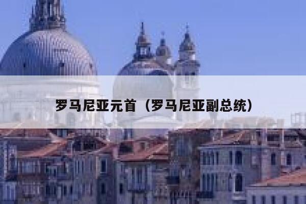 罗马尼亚元首（罗马尼亚副总统） 第1张