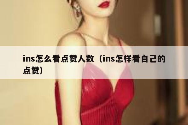 ins怎么看点赞人数（ins怎样看自己的点赞） 第1张