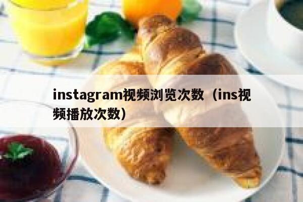instagram视频浏览次数（ins视频播放次数） 第1张