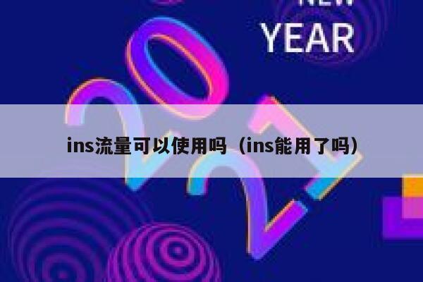 ins流量可以使用吗（ins能用了吗） 第1张