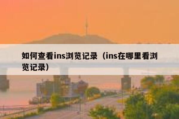 如何查看ins浏览记录（ins在哪里看浏览记录） 第1张