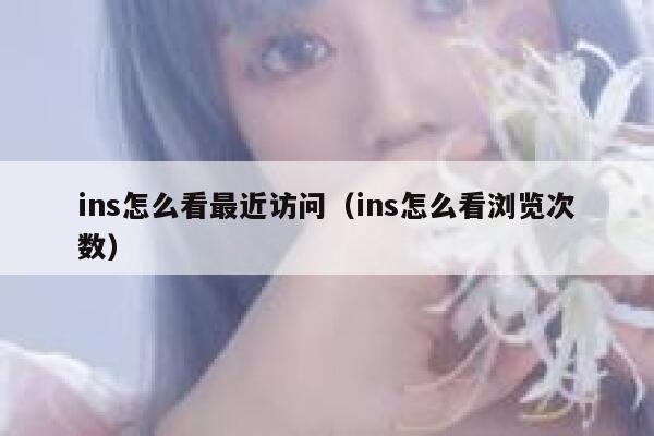 ins怎么看最近访问（ins怎么看浏览次数） 第1张