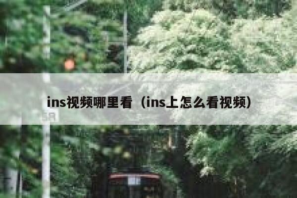 ins视频哪里看（ins上怎么看视频） 第1张