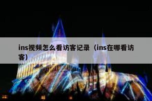 ins视频怎么看访客记录（ins在哪看访客） 第1张