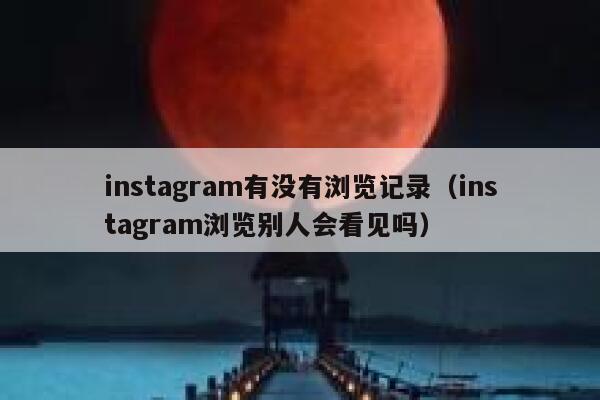 instagram有没有浏览记录（instagram浏览别人会看见吗） 第1张