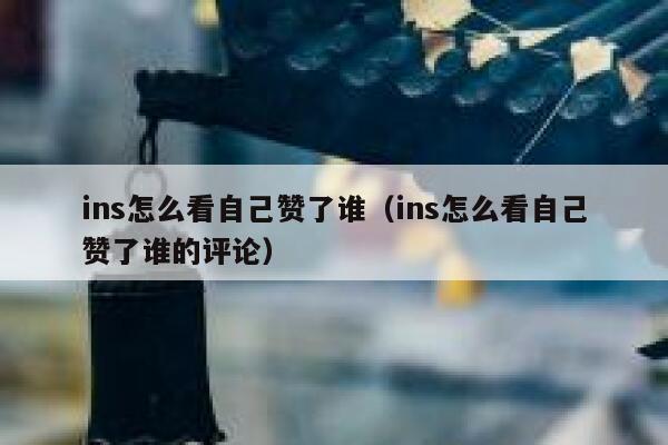 ins怎么看自己赞了谁(ins怎么看自己赞了谁的评论) 第1张 ins怎么看自己赞了谁(ins怎么看自己赞了谁的评论) 第1张