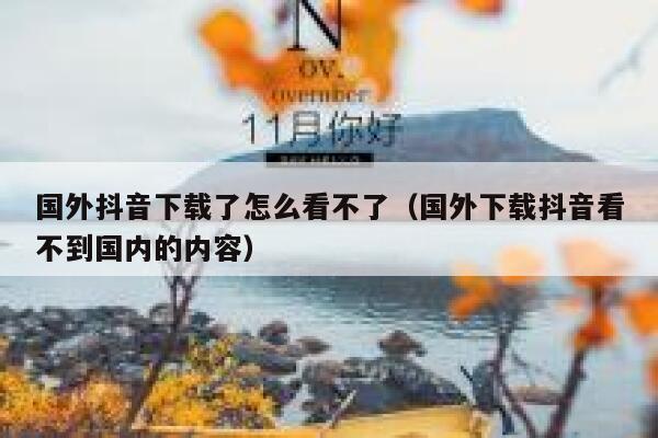国外抖音下载了怎么看不了(国外下载抖音看不到国内的内容) 第1张 国外抖音下载了怎么看不了(国外下载抖音看不到国内的内容) 第1张