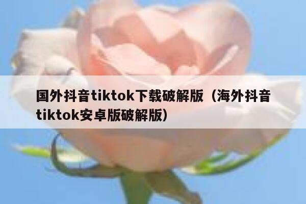 国外抖音tiktok下载破解版(海外抖音tiktok安卓版破解版) 第1张 国外抖音tiktok下载破解版(海外抖音tiktok安卓版破解版) 第1张