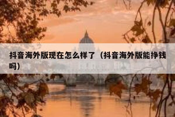 抖音海外版现在怎么样了(抖音海外版能挣钱吗) 第1张 抖音海外版现在怎么样了(抖音海外版能挣钱吗) 第1张