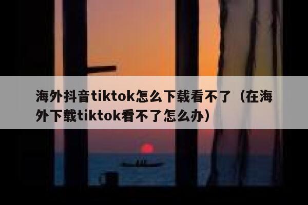 海外抖音tiktok怎么下载看不了(在海外下载tiktok看不了怎么办) 第1张 海外抖音tiktok怎么下载看不了(在海外下载tiktok看不了怎么办) 第1张