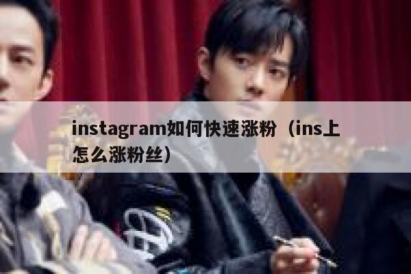 instagram如何快速涨粉(ins上怎么涨粉丝) 第1张 instagram如何快速涨粉(ins上怎么涨粉丝) 第1张