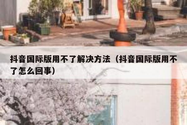 抖音国际版用不了解决方法(抖音国际版用不了怎么回事) 第1张 抖音国际版用不了解决方法(抖音国际版用不了怎么回事) 第1张