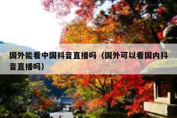国外能看中国抖音直播吗(国外可以看国内抖音直播吗) 第1张 国外能看中国抖音直播吗(国外可以看国内抖音直播吗) 第1张