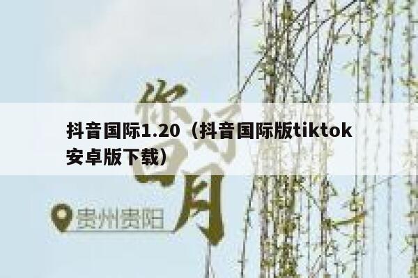 抖音国际1.20(抖音国际版tiktok安卓版下载) 第1张 抖音国际1.20(抖音国际版tiktok安卓版下载) 第1张