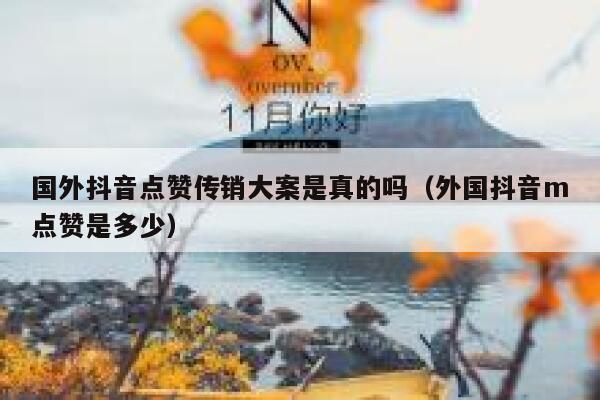 国外抖音点赞传销大案是真的吗(外国抖音m点赞是多少) 第1张 国外抖音点赞传销大案是真的吗(外国抖音m点赞是多少) 第1张