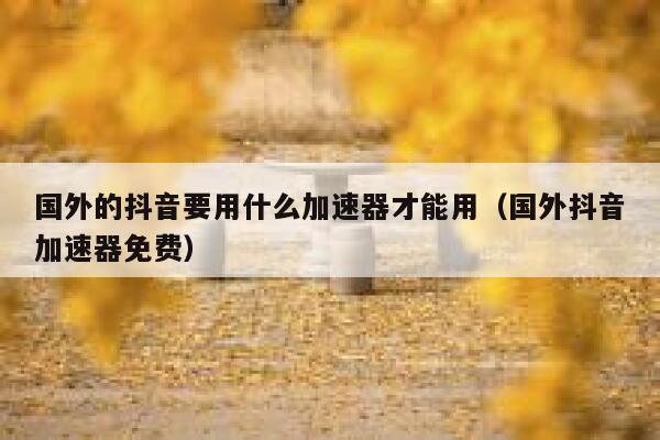 国外的抖音要用什么加速器才能用(国外抖音加速器免费) 第1张 国外的抖音要用什么加速器才能用(国外抖音加速器免费) 第1张