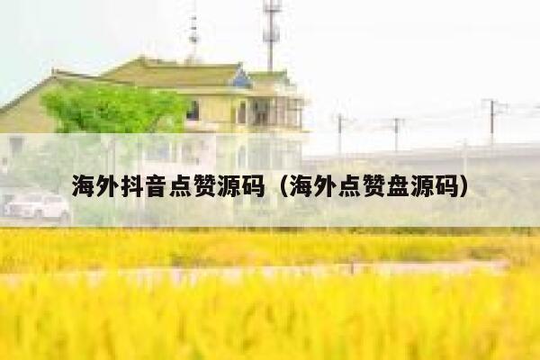 海外抖音点赞源码(海外点赞盘源码) 第1张 海外抖音点赞源码(海外点赞盘源码) 第1张